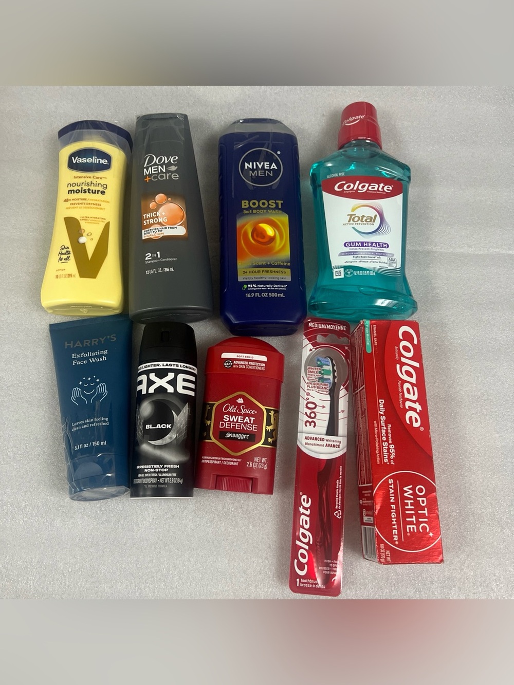 Men’s Mixed Lot Of Health & Personal Care Products All New (9 Pieces Lot )